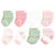 Hudson Baby Cotton Rich Newborn and Terry Socks, Pink Sage Rose