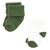 Hudson Baby Cotton Rich Newborn and Terry Socks, Blue Green Heel Toe