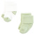 Hudson Baby Cotton Rich Newborn and Terry Socks, Blue Green Heel Toe