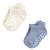 Touched By Nature Organic Cotton Socks with Non-Skid Gripper for Fall Resistance, Blue Neutral