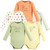 Touched By Nature Organic Cotton Long-Sleeve Bodysuits, Peas And Thank You