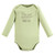 Touched By Nature Organic Cotton Long-Sleeve Bodysuits, Peas And Thank You