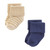 Hudson Baby Cotton Rich Newborn and Terry Socks, Blue Brown Stripes