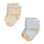 Hudson Baby Cotton Rich Newborn and Terry Socks, Blue Brown Stripes