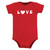 Hudson Baby Cotton Bodysuits, Love Hearts