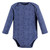 Touched By Nature Organic Cotton Long-Sleeve Bodysuits, Blue Peanut