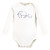 Touched By Nature Organic Cotton Long-Sleeve Bodysuits, Blue Peanut