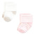 Touched By Nature Organic Cotton Socks, Soft Pink Dot Stripe