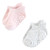 Hudson Baby Non-Skid No-Show Socks, Soft Pink Dot Stripe