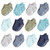 Hudson Baby Non-Skid No-Show Socks, Blue Gray Teal
