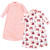 Hudson Baby Long-Sleeve Fleece Sleeping Bag, Floral 1
