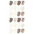 Hudson Baby Cotton Rich Newborn and Terry Socks, Beige Stripe 12 Pack 1