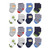 Hudson Baby Cotton Rich Newborn and Terry Socks, Snacks 1