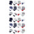 Hudson Baby Cotton Rich Newborn and Terry Socks, Mom  Dad Boy Navy Red 1