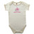 Touched By Nature Organic Cotton Bodysuits, Flower Ecru