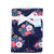 Hudson Baby Plush Blanket with Furry Binding and Back, Navy Bold Floral