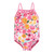 Hudson Baby Baby and Toddler Swimsuit, Pink Orange Floral Baby