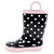 Hudson Baby Rain Boots, Black Dot Pink