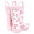 Hudson Baby Rain Boots, Mauve Ditsy Rose