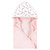Hudson Baby Cotton Animal Face Hooded Towel, Pink Bow Kitty