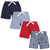 Hudson Baby Shorts Bottoms 4-Pack, Blue Bandana