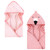 Hudson Baby Cotton Animal Face Hooded Towel, Pink Flamingo