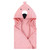 Hudson Baby Cotton Animal Face Hooded Towel, Pink Flamingo