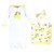 Hudson Baby Gown, Swaddle Blanket and Cap or Headband, Lemons