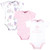 Hudson Baby Cotton Bodysuits 3-Pack, Fairy Princess