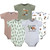 Hudson Baby Cotton Bodysuits 5-Pack, Wilderness