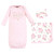 Hudson Baby Gown, Swaddle Blanket and Cap or Headband, Mom Floral