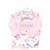 Hudson Baby Gown, Swaddle Blanket and Cap or Headband, Mom Floral