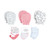 Hudson Baby Caps or Headbands, Bibs, Mittens and Socks 12pc Set, Pink Safari