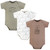Hudson Baby Cotton Bodysuits 3-Pack, Mommys Baby Bear