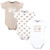 Hudson Baby Cotton Bodysuits 3-Pack, Mamas Boy Bear