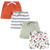 Hudson Baby Shorts Bottoms 4-Pack, Multi Color Dino