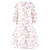 Hudson Baby Long Sleeve Plush Faux Fur Sleeping Bag, Wearable Blanket, Neutral Pink Floral