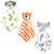 Hudson Baby Animal Face Security Blanket, Modern Safari