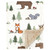 Hudson Baby Plush Blanket with Furry Binding and Back, Forest Animals