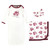 Hudson Baby Gown, Swaddle Blanket and Cap or Headband, Rose