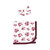Hudson Baby Gown, Swaddle Blanket and Cap or Headband, Rose