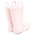 Hudson Baby Rain Boots, Dusty Pink Flower