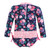 Hudson Baby Rashguard Baby and Toddler Swimsuit, Navy Bright Pink Floral Baby