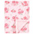 Hudson Baby Plush Blanket with Furry Binding and Back, Blush Rose