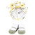 Hudson Baby Turban and Socks Set, Yellow Daisy