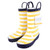 Hudson Baby Rain Boots, Yellow Navy Stripe