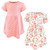 Hudson Baby Cotton Dresses, Coral Floral