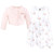 Hudson Baby Cotton Dress and Cardigan Set, Bonjour Paris