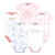 Hudson Baby Cotton Bodysuits 5-Pack, Toile Floral