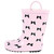 Hudson Baby Rain Boots, Pink Black Bow